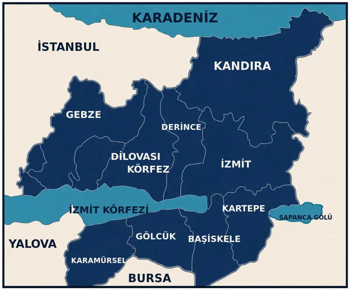 Kocaeli haritası